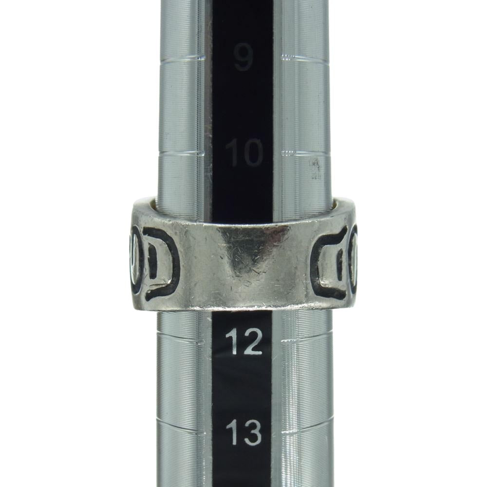 ROYAL ORDER ロイヤルオーダー GOD SQUARE WITH CRYSTAL ゴッド スクエア ホワイト ジルコニア リング シルバー系 12号【中古】