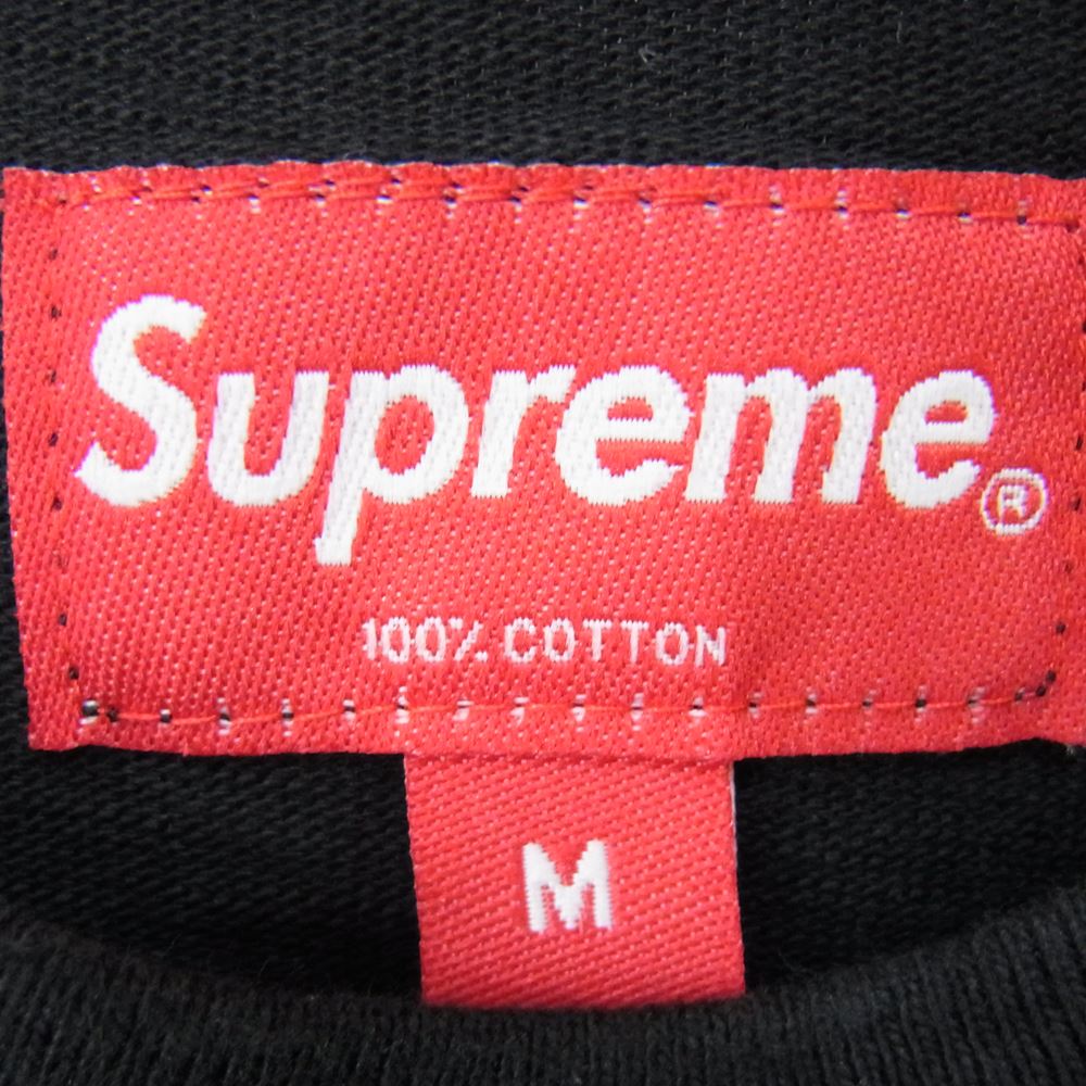 Supreme シュプリーム 21SS S/S Pocket Tee クラシックロゴ ポケット 半袖 Tシャツ ブラック系 M【中古】