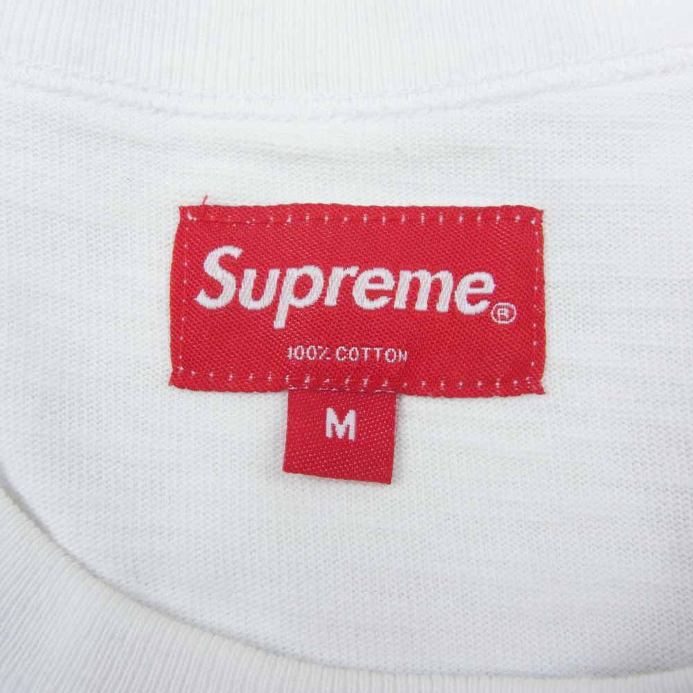 Supreme シュプリーム 20AW Plaid Applique S/S Top アップリケ アーチロゴ チェック Tシャツ ホワイト系 M【中古】
