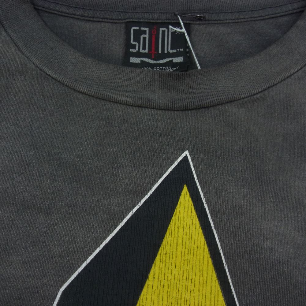 SAINT MICHAEL セントマイケル 23SS SM-S23-0000-028 LS TEE/ST HOLLYHOOD/BLAC ロングスリーブ 長袖 Tシャツ ハリウッド ブラック系 XXL【美品】【中古】