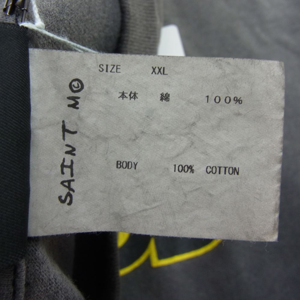 SAINT MICHAEL セントマイケル 23SS SM-S23-0000-028 LS TEE/ST HOLLYHOOD/BLAC ロングスリーブ 長袖 Tシャツ ハリウッド ブラック系 XXL【美品】【中古】