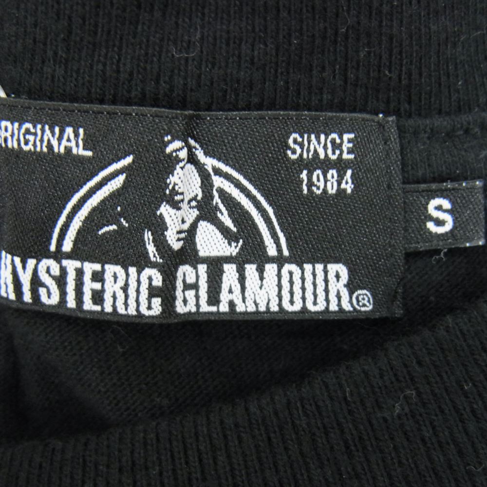 HYSTERIC GLAMOUR ヒステリックグラマー 02213CT20 野口強 HYS-lo KINKY CARDS 半袖 Tシャツ ブラック系 S【中古】
