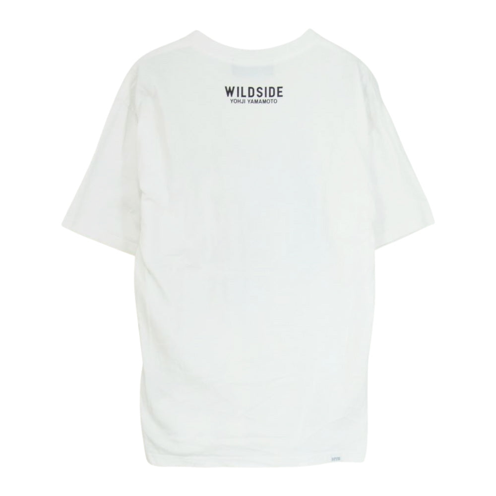 HYSTERIC GLAMOUR ヒステリックグラマー SE-T02-012 × WILDSIDE YOHJI YAMAMOTO ワイルドサイド ヨウジヤマモト OING MY WILDSIDE  T-shirt プリント 半袖 Tシャツ ホワイト系 2【中古】
