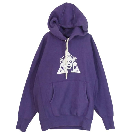 HYSTERIC GLAMOUR ヒステリックグラマー 02193CF08 TRIANGLE WOMAN トライアングル ウーマン パーカー フーディー パープル系 M【中古】