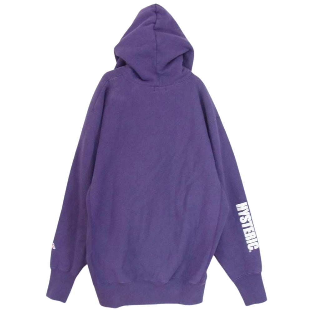 HYSTERIC GLAMOUR ヒステリックグラマー 02193CF08 TRIANGLE WOMAN トライアングル ウーマン パーカー フーディー パープル系 M【中古】
