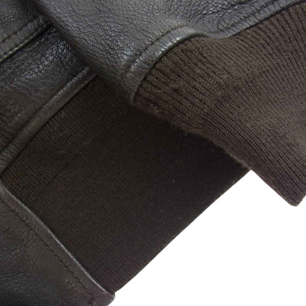 AVIREX アヴィレックス 6101063 G-1 TOP GUN GOAT ゴートスキンレザー G1 トップガン レザージャケット ミリタリー ダークブラウン系 40【中古】