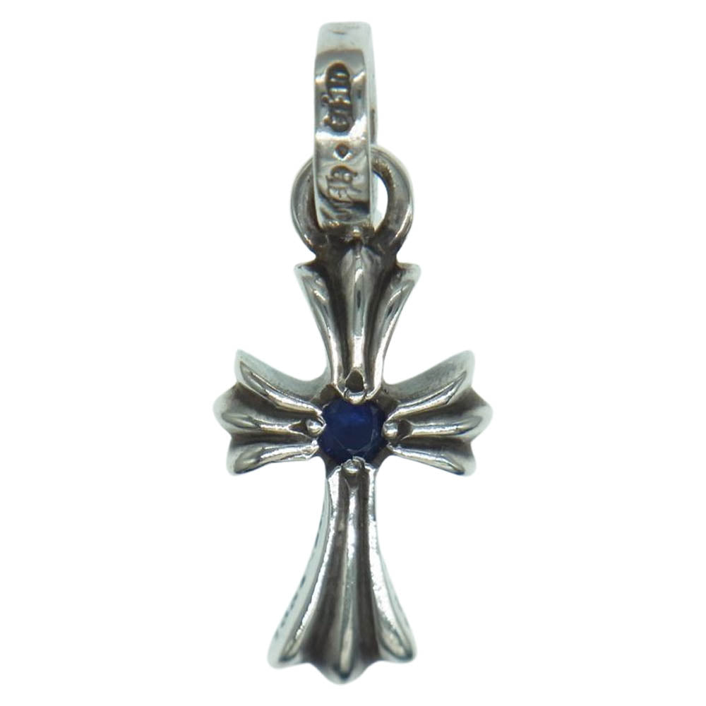 CHROME HEARTS クロムハーツ（原本有） CRS BBYFAT SAP ベイビーファット チャーム 1サファイア ペンダントトップ シルバー系【中古】