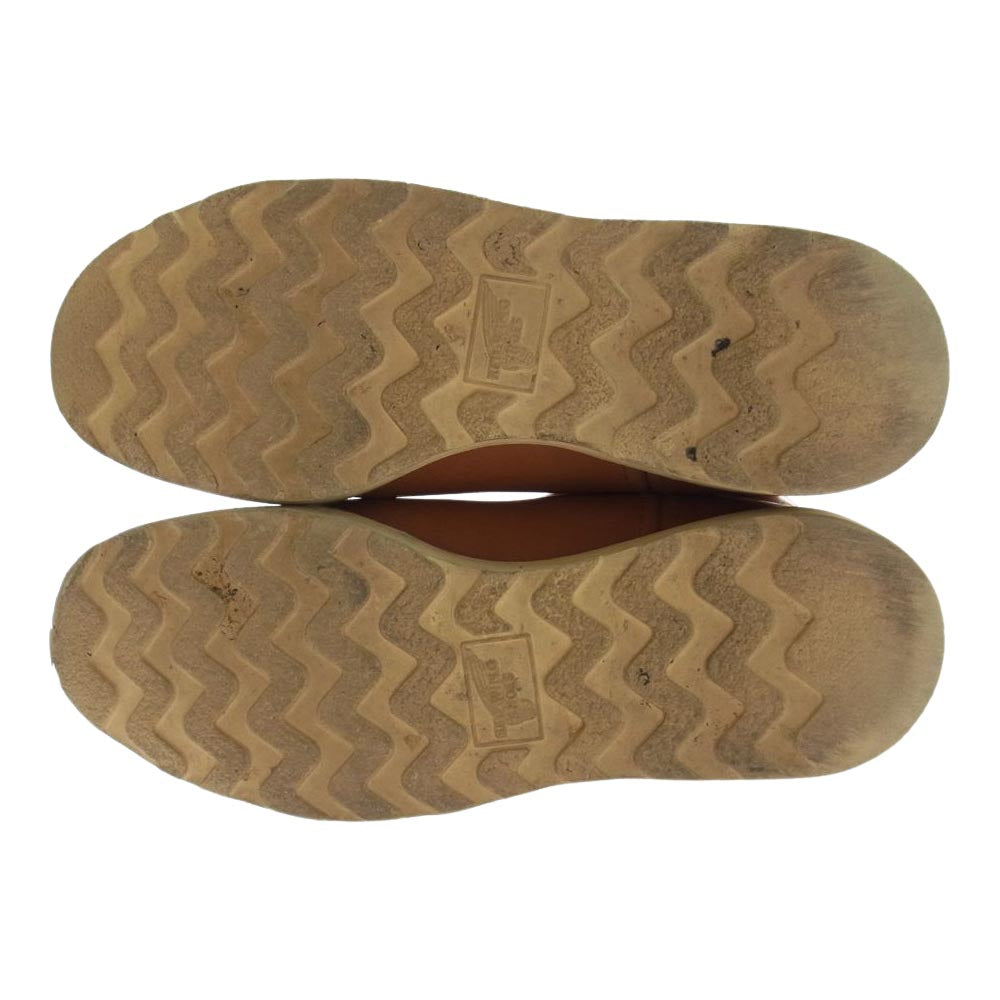 RED WING レッドウィング 9866 刺繍犬タグ 復刻 Irish Setter Gold Russet Sequoia アイリッシュセッター ゴールドラセット セコイア ペコスブーツ  ライトブラウン系 26.0cm【中古】