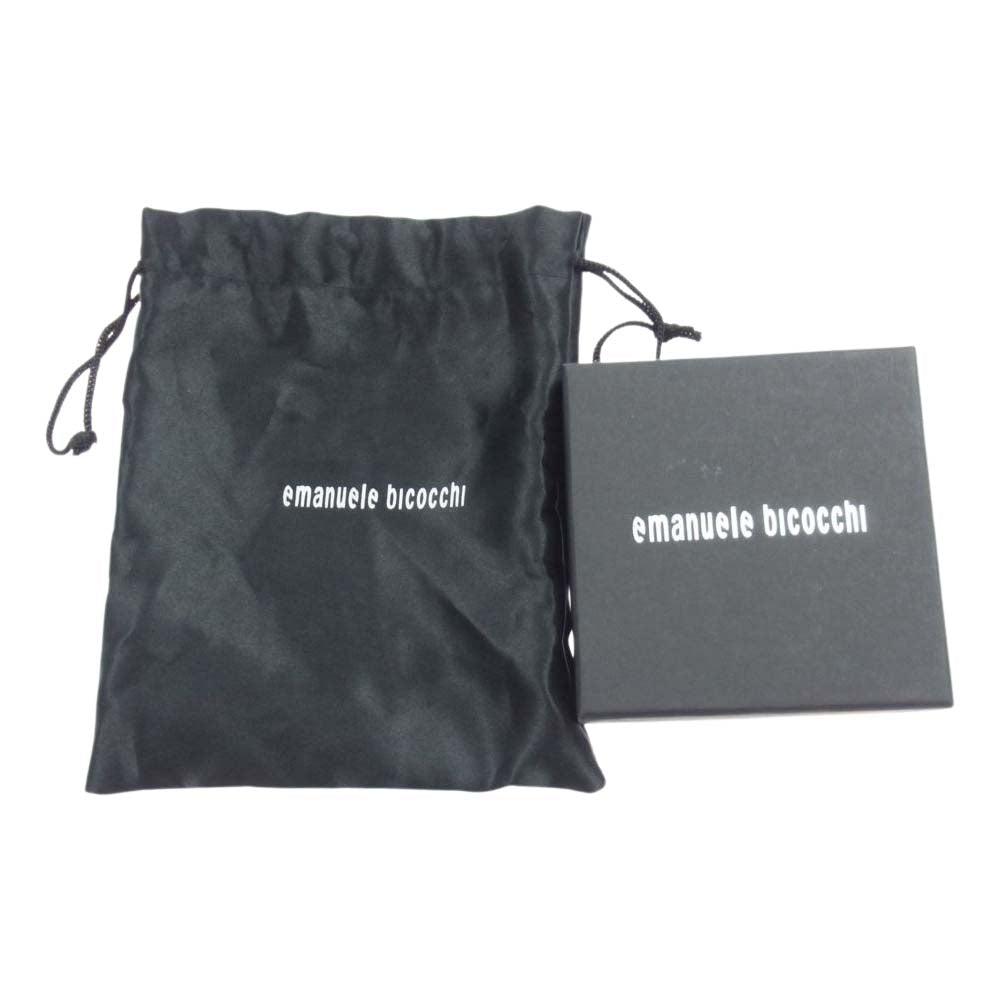 エマヌエーレ ビコッキ ラインストーン  ブレスレット メタリックグレー系【中古】