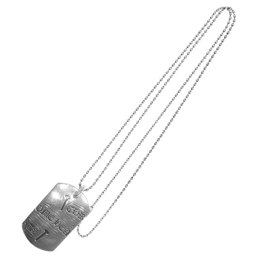 CHROME HEARTS クロムハーツ（原本無） DOG TAG SEGMENTED SCROLL 大阪限定 CHプラス スクロールラベル セグメンテッド ラージ ドッグタグ ペンダントトップ シルバー系【中古】