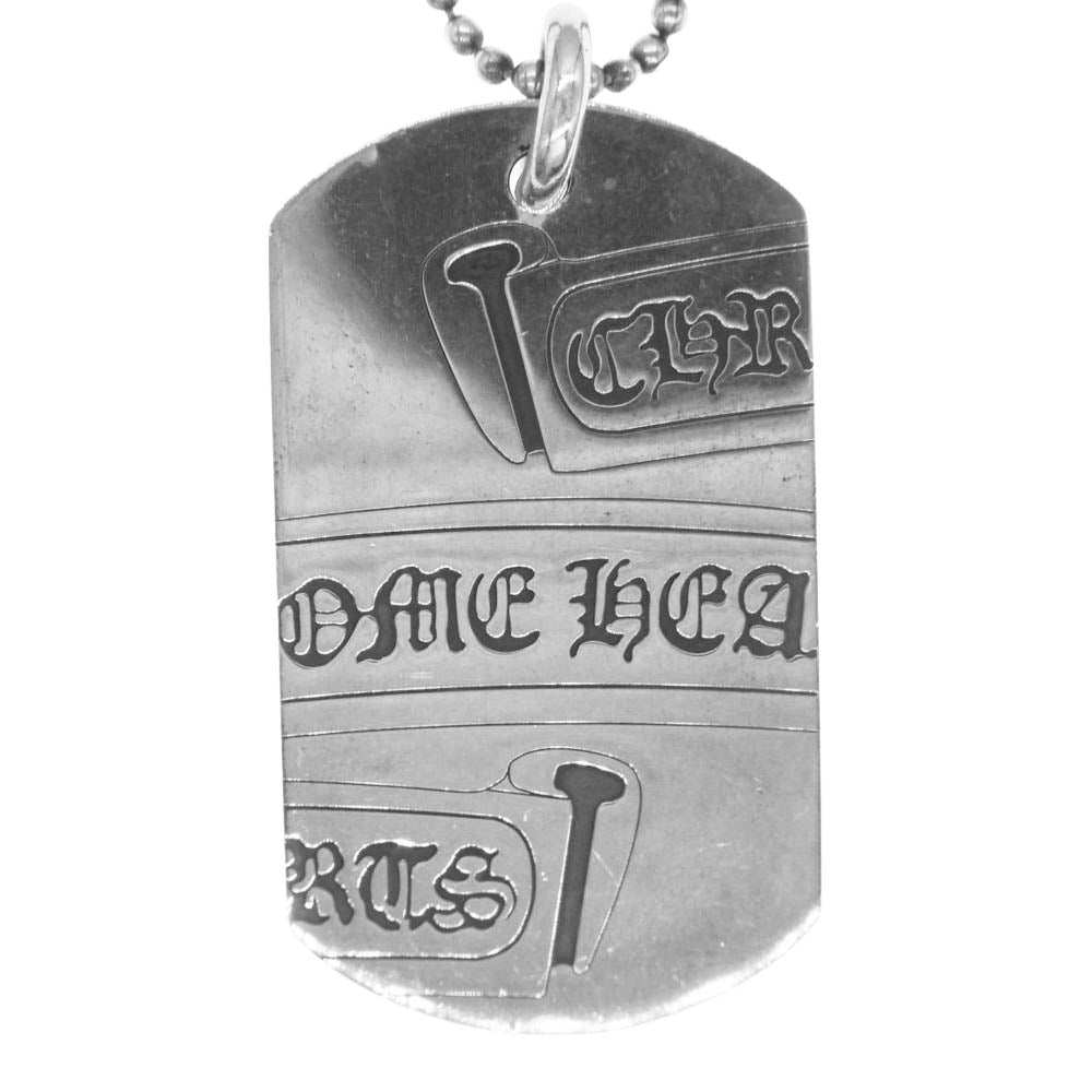 CHROME HEARTS クロムハーツ（原本無） DOG TAG SEGMENTED SCROLL 大阪限定 CHプラス スクロールラベル セグメンテッド ラージ ドッグタグ ペンダントトップ シルバー系【中古】