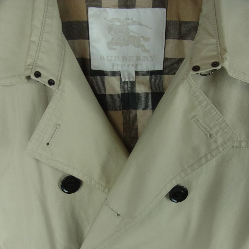 BURBERRY バーバリー CHILDREN チルドレン C8A02-500-40 キッズ トレンチ コート ベトナム製 ベージュ系 12Y 152cm【中古】
