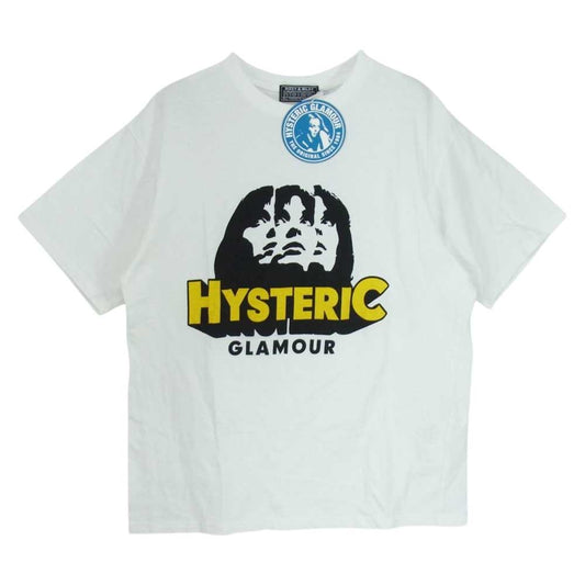 HYSTERIC GLAMOUR ヒステリックグラマー 23SS 02233CT01 AMPLIFIED ガール 半袖 プリント Tシャツ ホワイト系 L【中古】