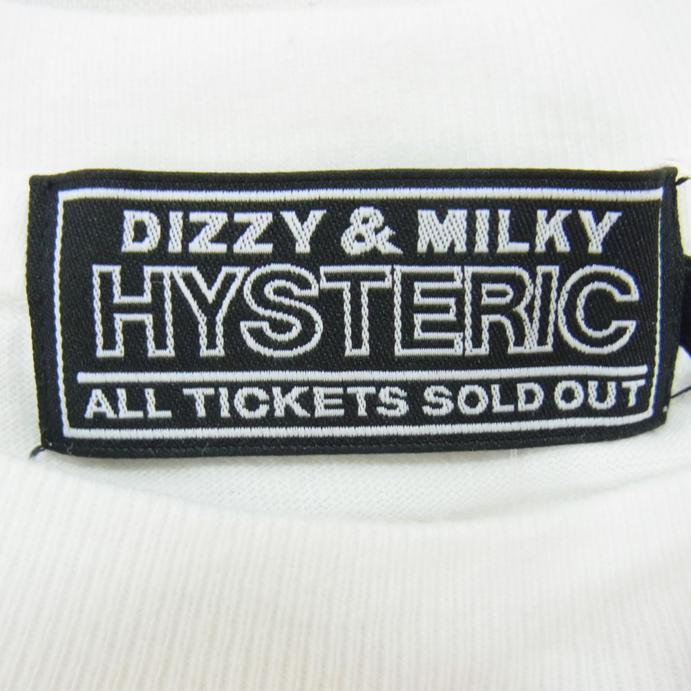 HYSTERIC GLAMOUR ヒステリックグラマー 23SS 02233CT01 AMPLIFIED ガール 半袖 プリント Tシャツ ホワイト系 L【中古】