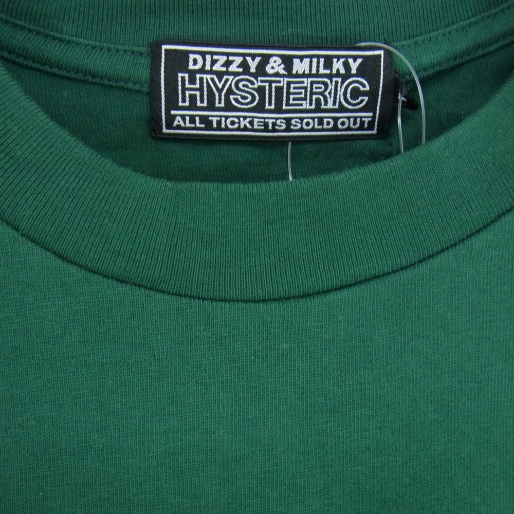 HYSTERIC GLAMOUR ヒステリックグラマー 23SS 02233CT10 ROCK CITY ロックシティ ガールプリント 半袖 Tシャツ グリーン系 L【中古】