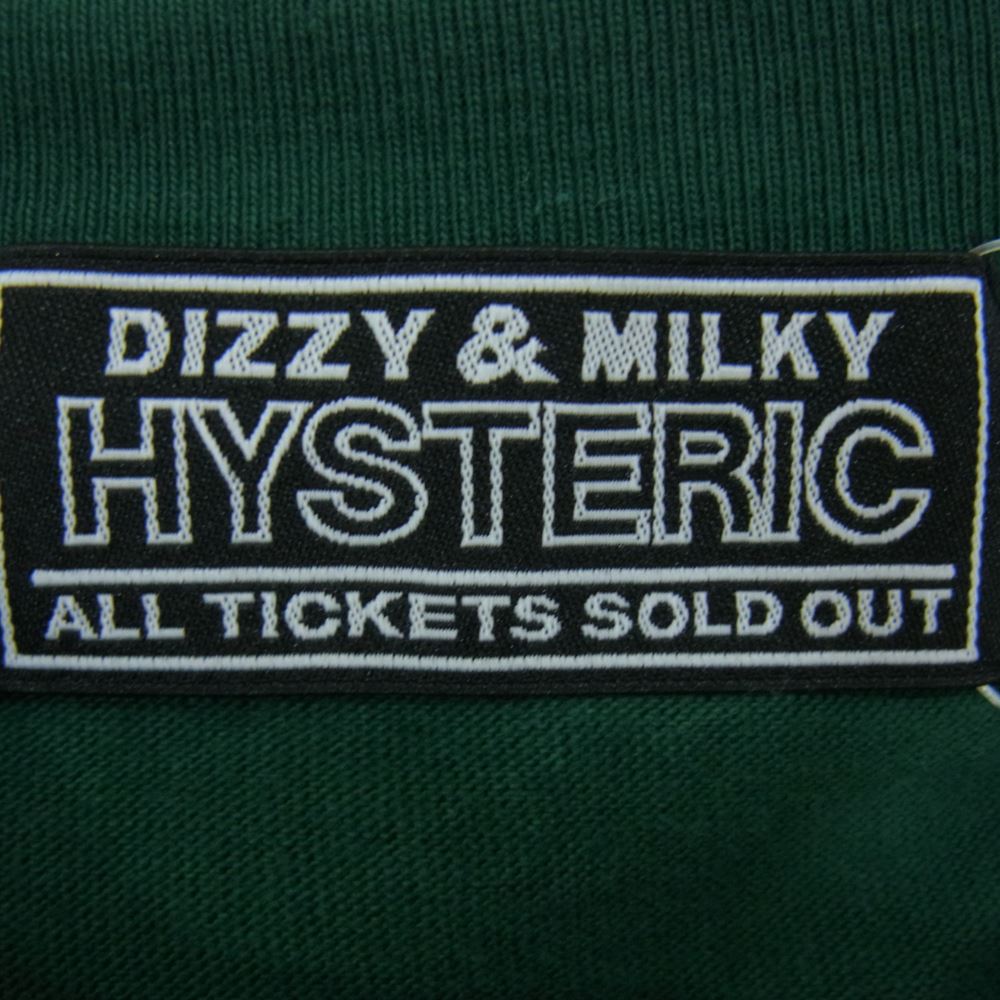 HYSTERIC GLAMOUR ヒステリックグラマー 23SS 02233CT10 ROCK CITY ロックシティ ガールプリント 半袖 Tシャツ グリーン系 L【中古】
