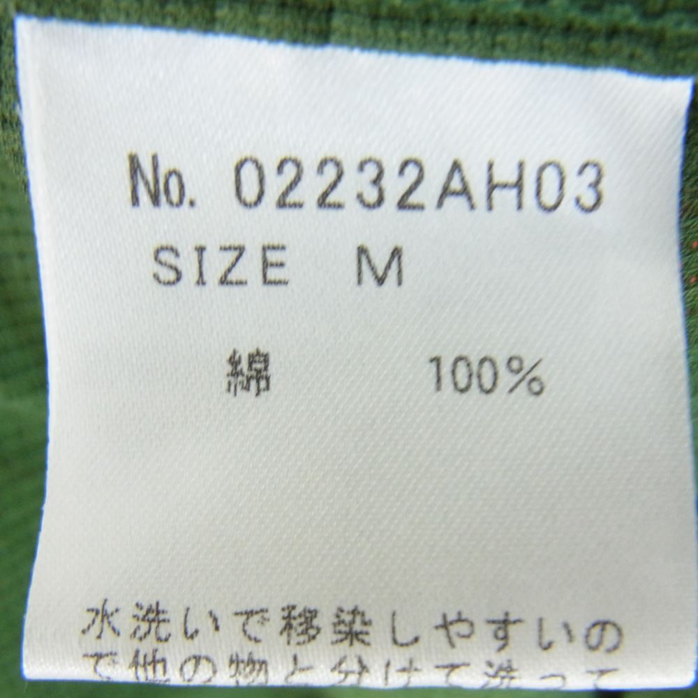 HYSTERIC GLAMOUR ヒステリックグラマー 23SS 02232AH03 STRAWBERRY RACER ストロベリーレーサー 刺繍 ユーティリティ 半袖 シャツ カーキ系 M【中古】