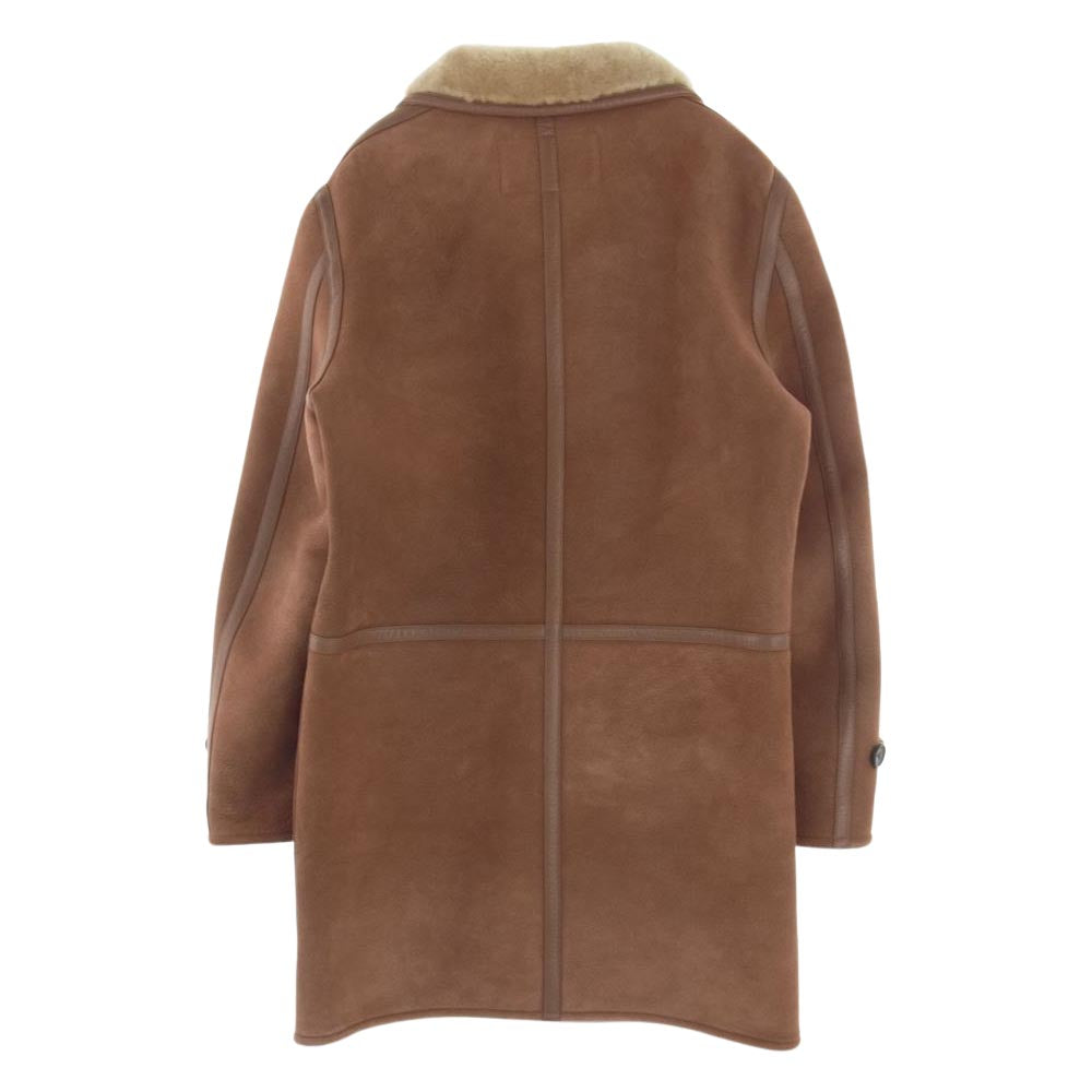 HYSTERIC GLAMOUR ヒステリックグラマー 06213LC01 THEE HYSTERIC XXX ダブルフェイス リアルムートン ランチコート ライトブラウン系 M【中古】