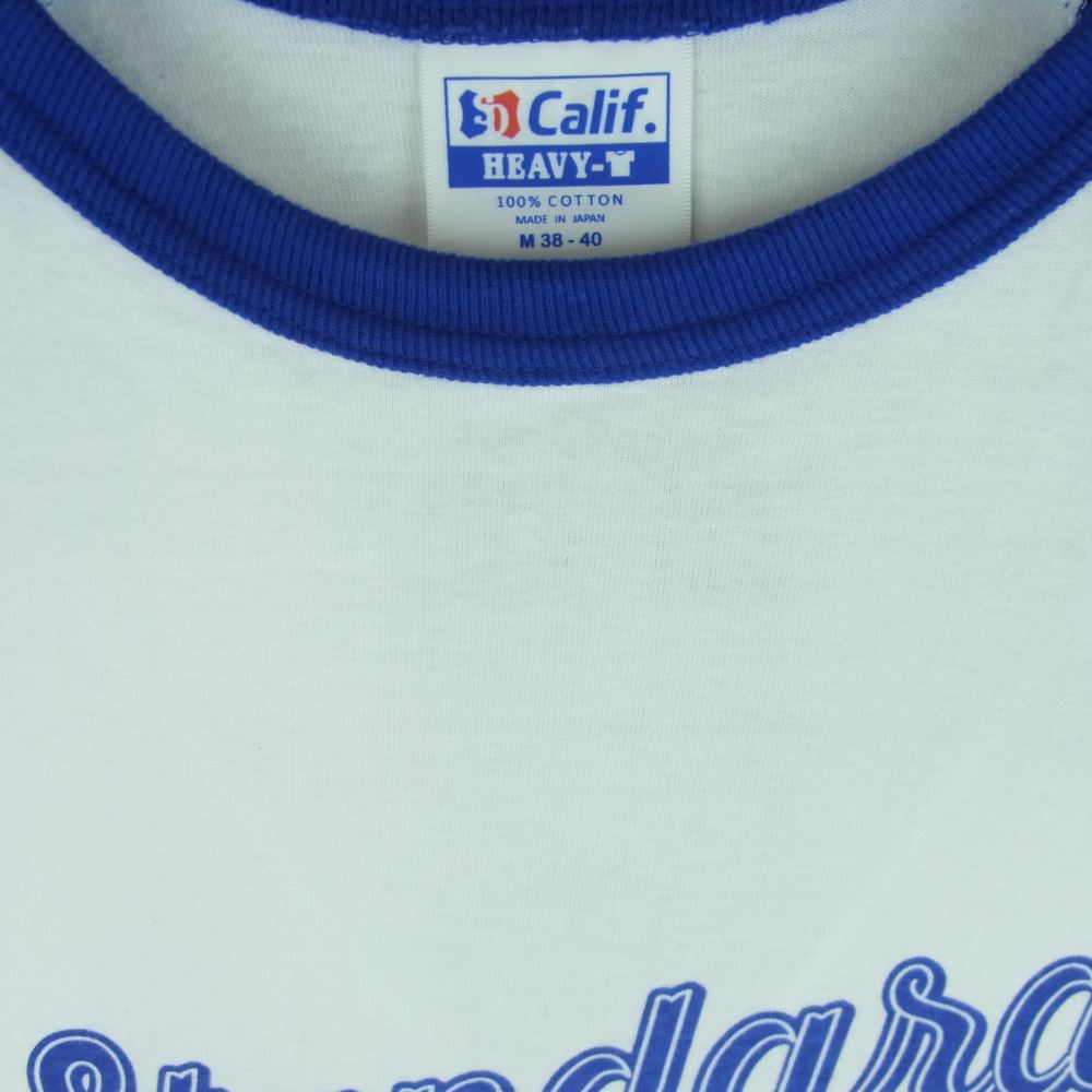 STANDARD CALIFORNIA スタンダードカリフォルニア SD18th Anniversary 3/4 Sleeve Baseball T ラグラン 七分袖 ベースボール Tシャツ ホワイト系 ブルー系 M【新古品】【未使用】【中古】