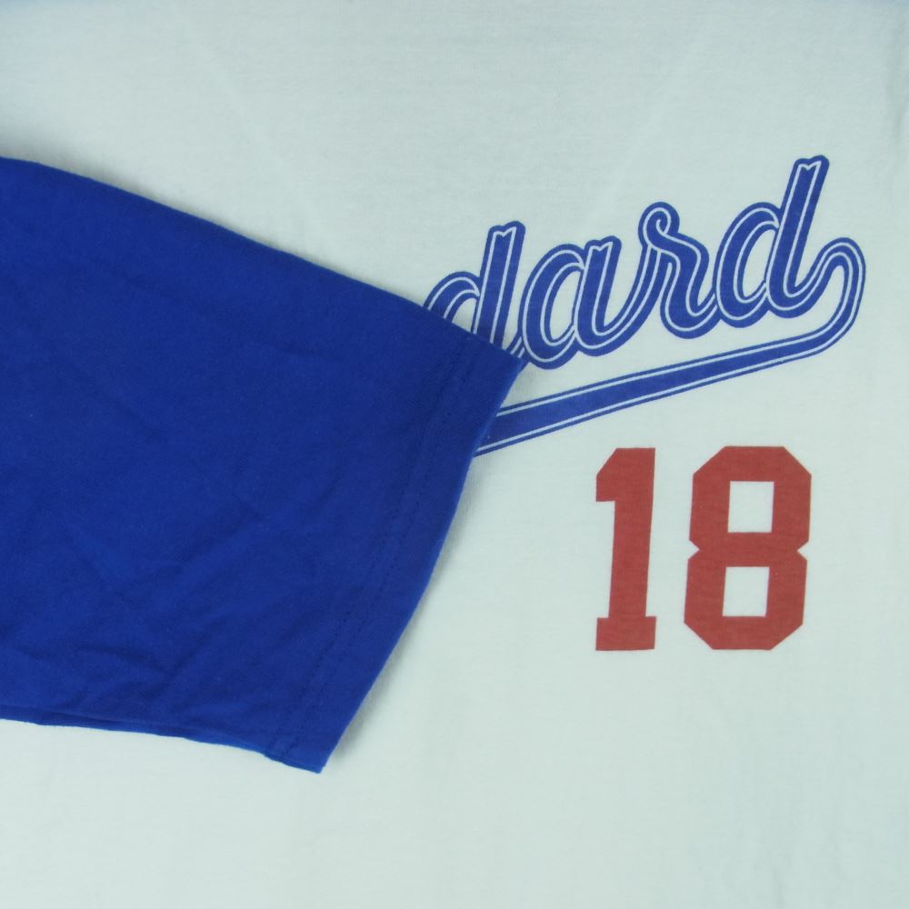 STANDARD CALIFORNIA スタンダードカリフォルニア SD18th Anniversary 3/4 Sleeve Baseball T ラグラン 七分袖 ベースボール Tシャツ ホワイト系 ブルー系 M【新古品】【未使用】【中古】