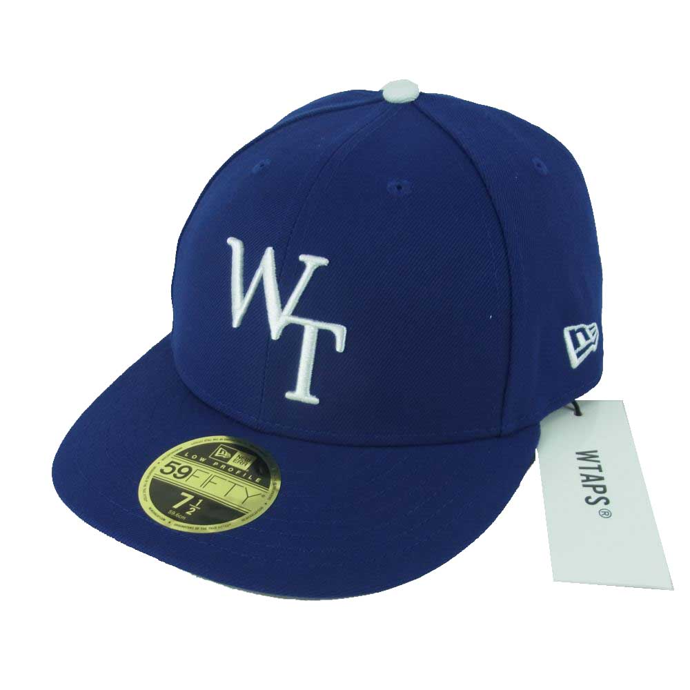 WTAPS ダブルタップス 231NENED-HT01 NEWERA ニューエラ 59FIFTY LOW PROFILE POLY. TWILL. 59フィフティ ロー プロフィール キャップ ブルー系 7.5【新古品】【未使用】【中古】