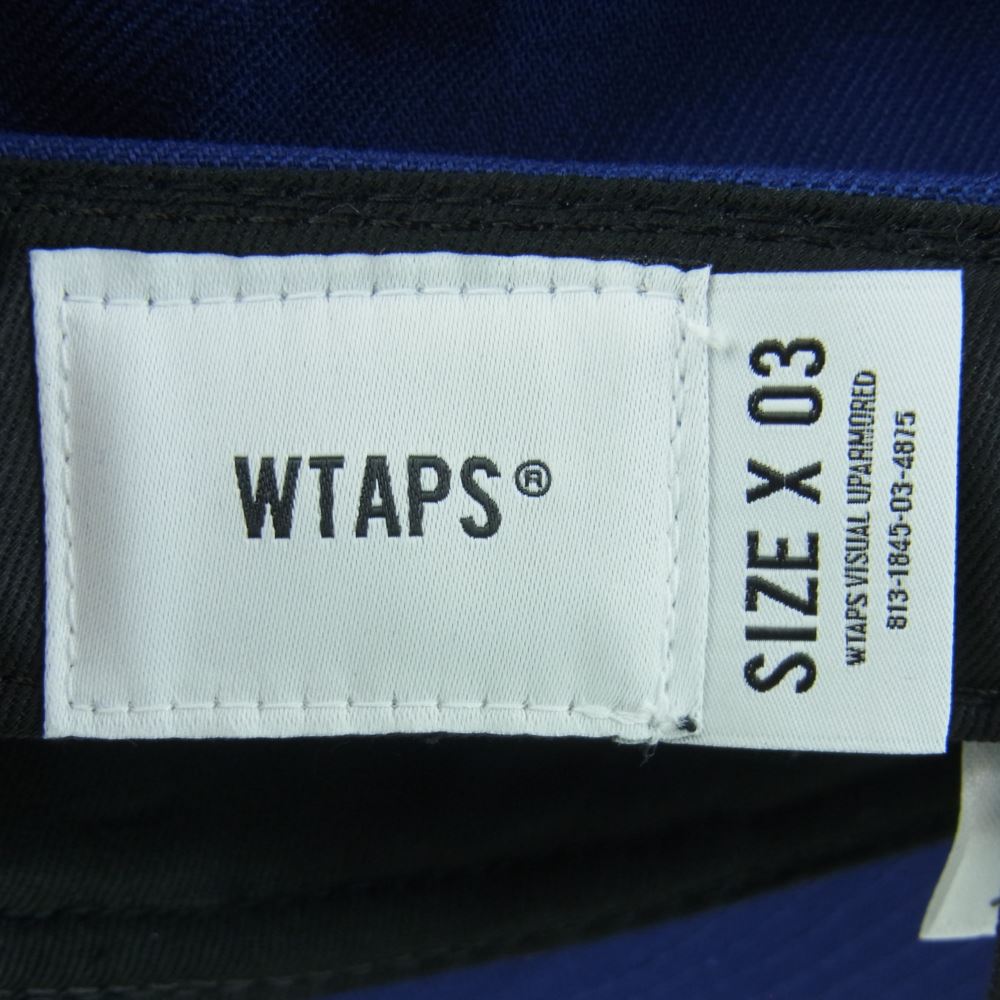 WTAPS ダブルタップス 231NENED-HT01 NEWERA ニューエラ 59FIFTY LOW PROFILE POLY. TWILL. 59フィフティ ロー プロフィール キャップ ブルー系 7.5【新古品】【未使用】【中古】