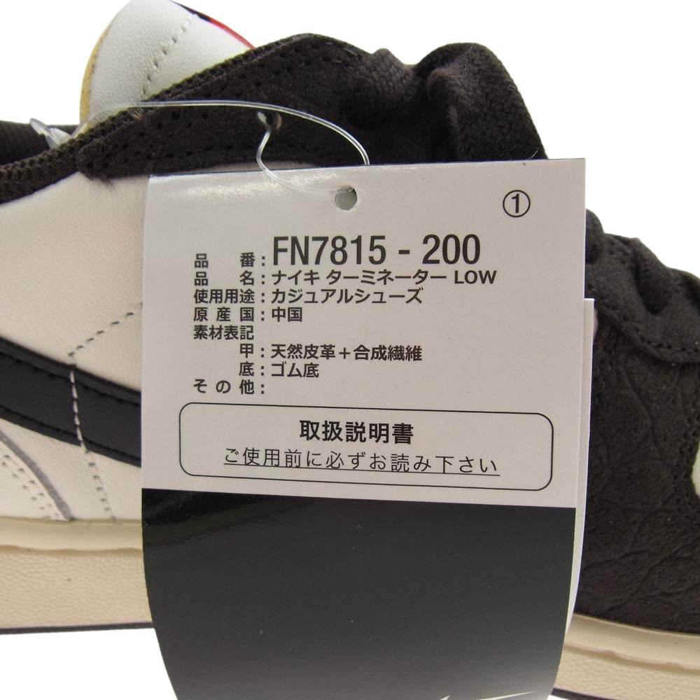 NIKE ナイキ FN7815-200 Terminator Low ターミネーター ロー Velvet Brown ベルベットブラウン スニーカー ホワイト系 ブラック系 26.5cm【新古品】【未使用】【中古】
