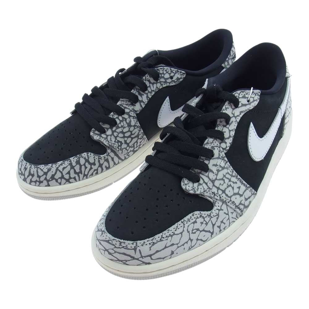 NIKE ナイキ Air Jordan 1 Retro Low OG エアジョーダン1 レトロ ロー Black Cement OG ブラックセメント スニーカー ブラック系 グレー系 26.5cm【新古品】【未使用】【中古】