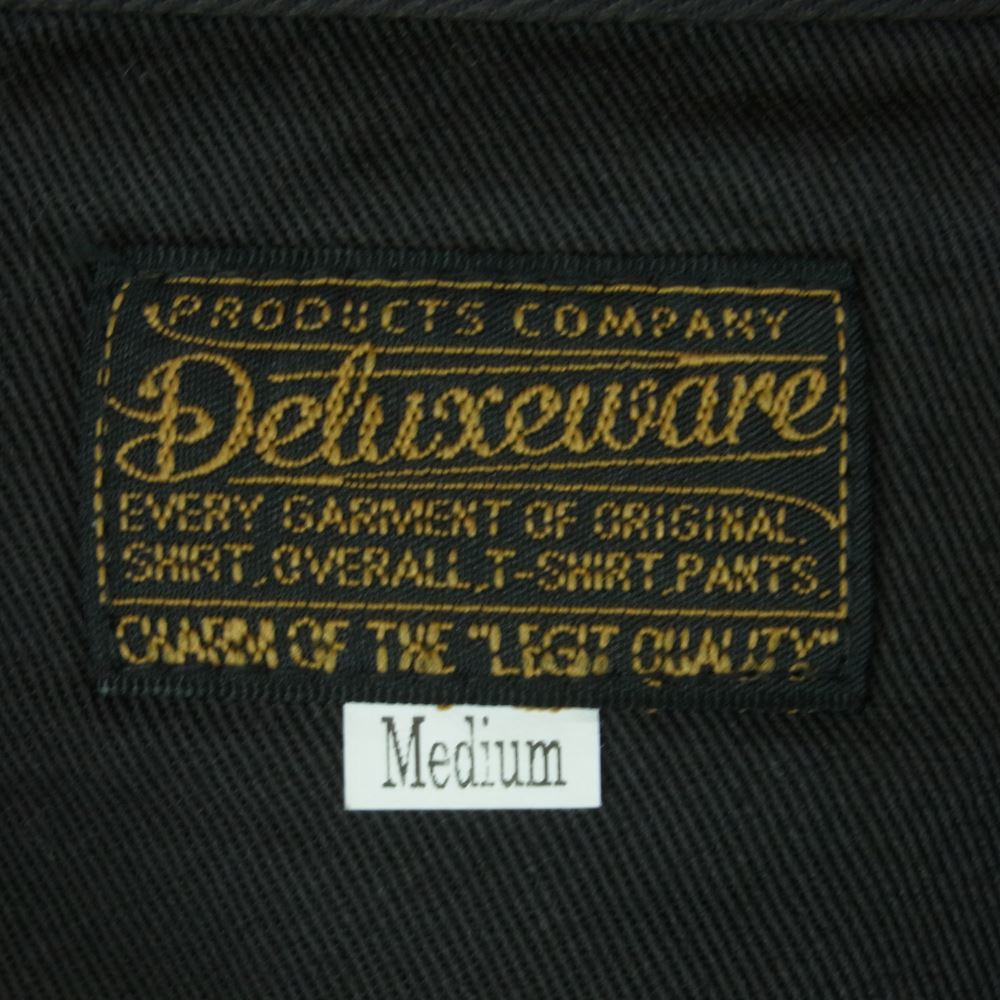 DELUXE デラックス ヘビーフランネル タータンチェック 長袖 シャツ コットン 日本製 ブラウン系 黄土色系 M【中古】