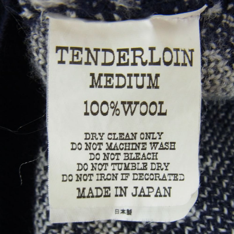 TENDERLOIN テンダーロイン 13AW T-SWEATER D ウール ニット セーター トナカイ ネイビー系 M【中古】