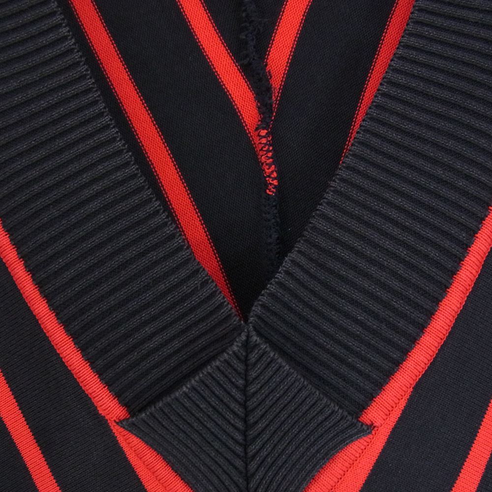 Vivienne Westwood ヴィヴィアンウエストウッド RED LABEL レッドレーベル 切替 ボーダー ニット セーター レッド系 2【中古】