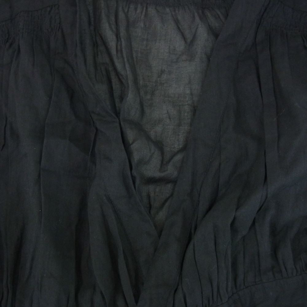 ヌキテパ コットン ノースリーブワンピース ブラック系 サイズ表記無【中古】