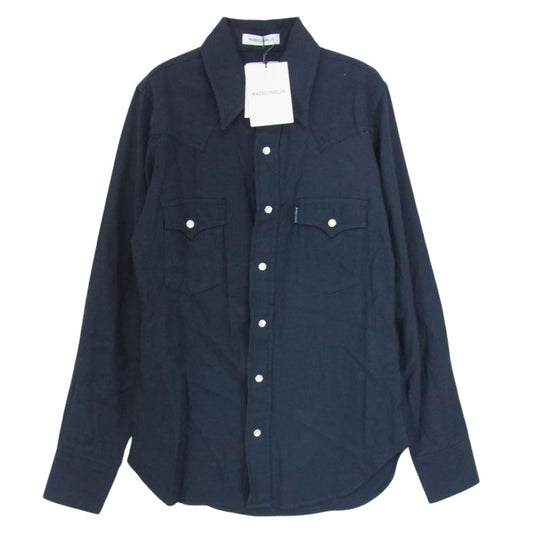 MADISON BLUE マディソンブルー 18AW MB184-5014 トップ コンチョボタン レーヨン ウェスタンシャツ ネイビー系 1【極上美品】【中古】