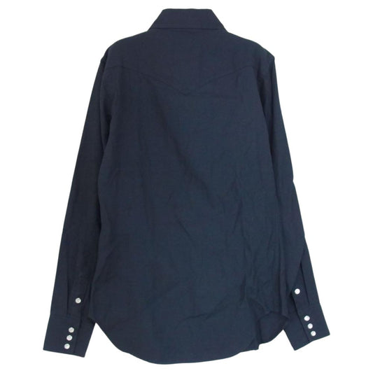 MADISON BLUE マディソンブルー 18AW MB184-5014 トップ コンチョボタン レーヨン ウェスタンシャツ ネイビー系 1【極上美品】【中古】