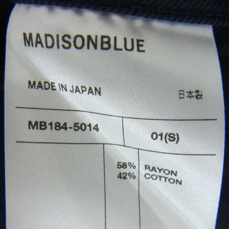 MADISON BLUE マディソンブルー 18AW MB184-5014 トップ コンチョボタン レーヨン ウェスタンシャツ ネイビー系 1【極上美品】【中古】