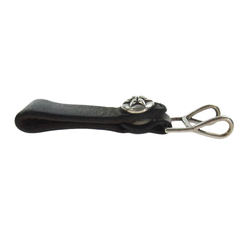 CHROME HEARTS クロムハーツ（原本無） BELT LOOP ベルトループ スターボタン ベルト ループ ブラック系【中古】