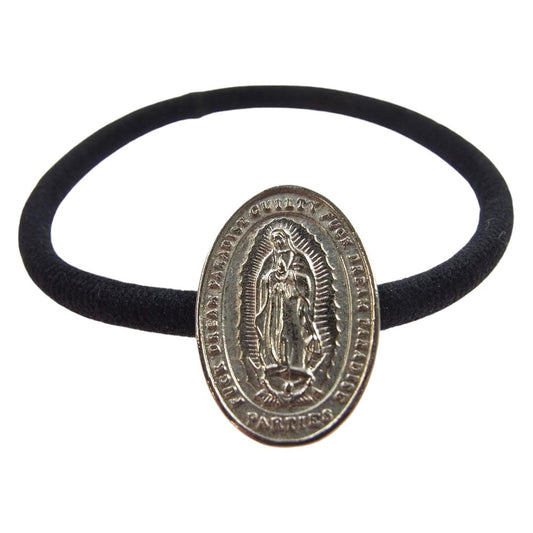 WACKO MARIA ワコマリア HAIR BAND ヘア バンド ヘアゴム オーバル コンチョ シルバー系 ブラック系【中古】