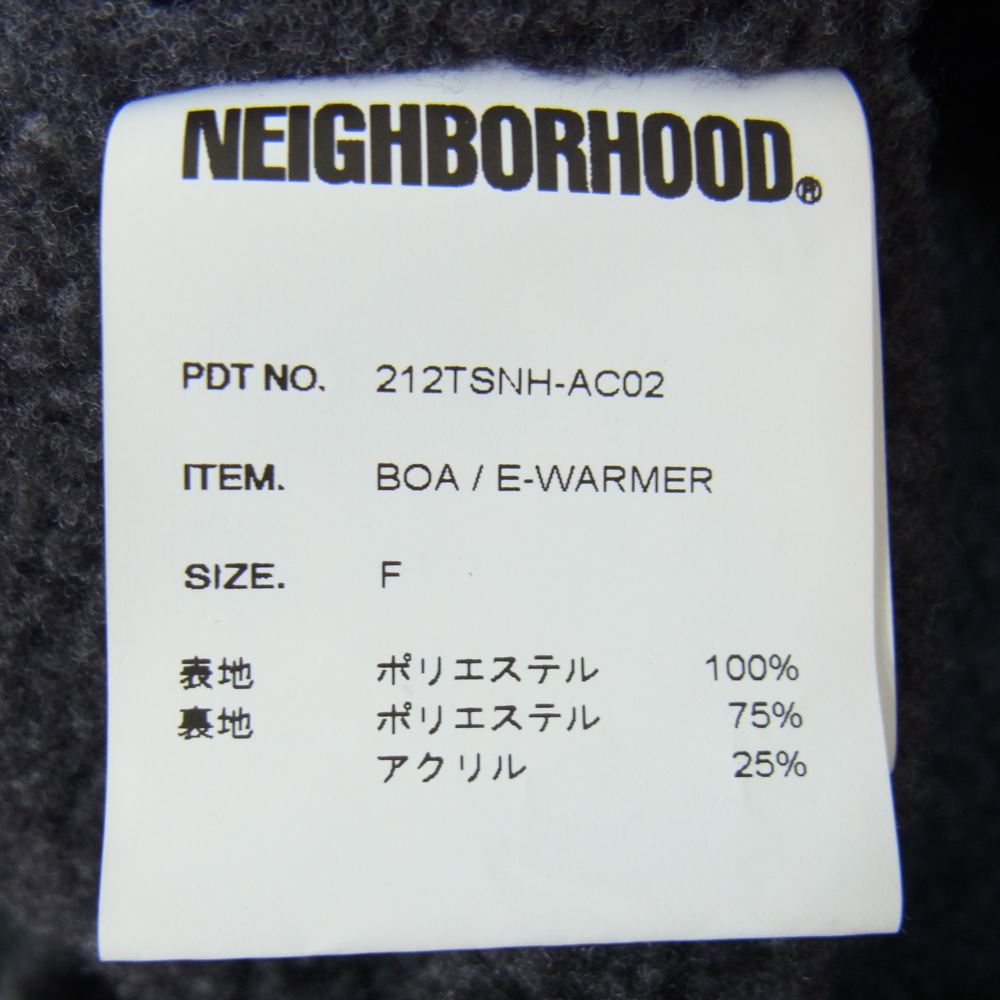 NEIGHBORHOOD ネイバーフッド 212TSNH-AC02 BOA / E-WARMER ボア ネックウォーマー ダークグレー系 F【中古】