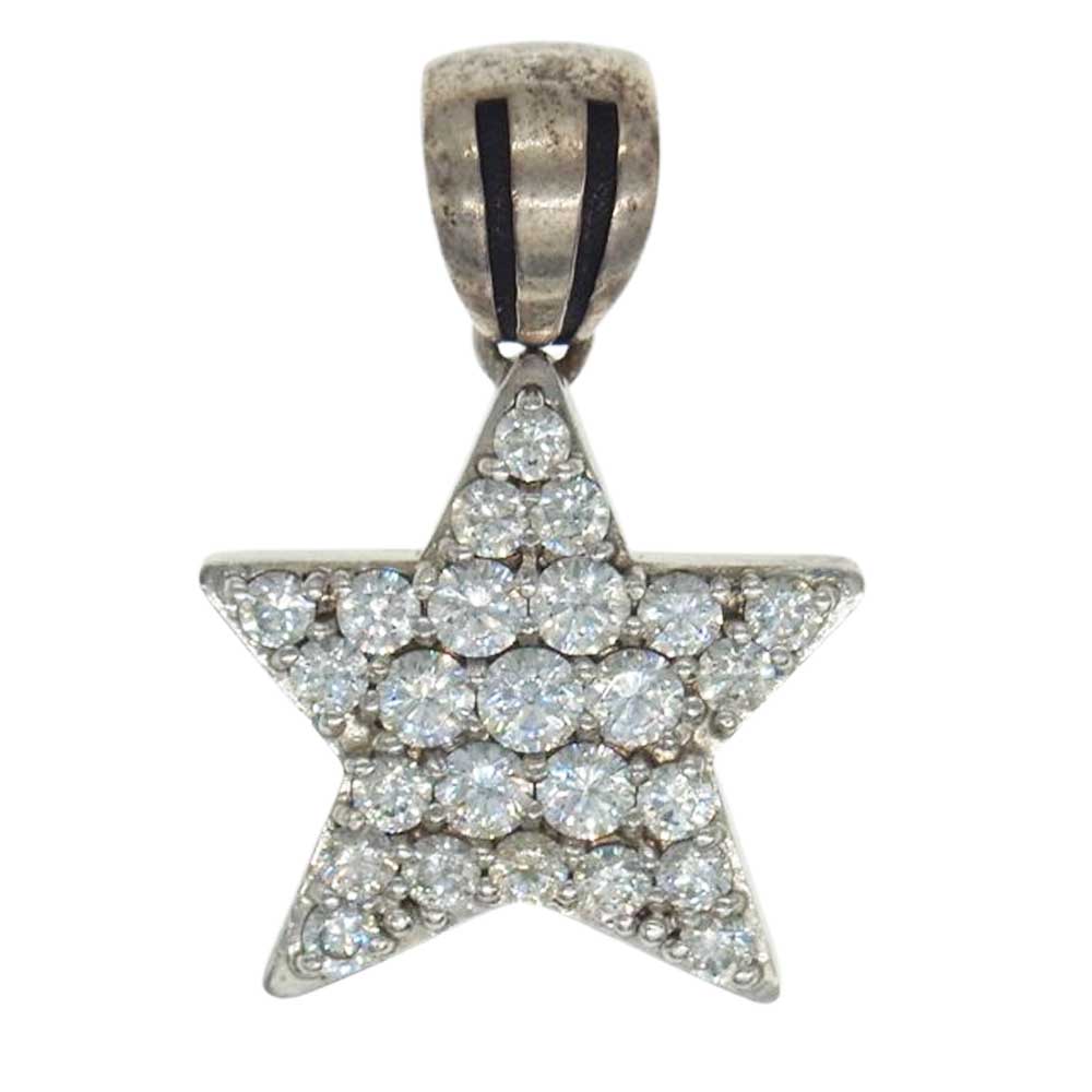 Justin Davis ジャスティンデイビス SPJ150 2 VIVA SUPER STAR スター ペンダント トップ シルバー系【中古】