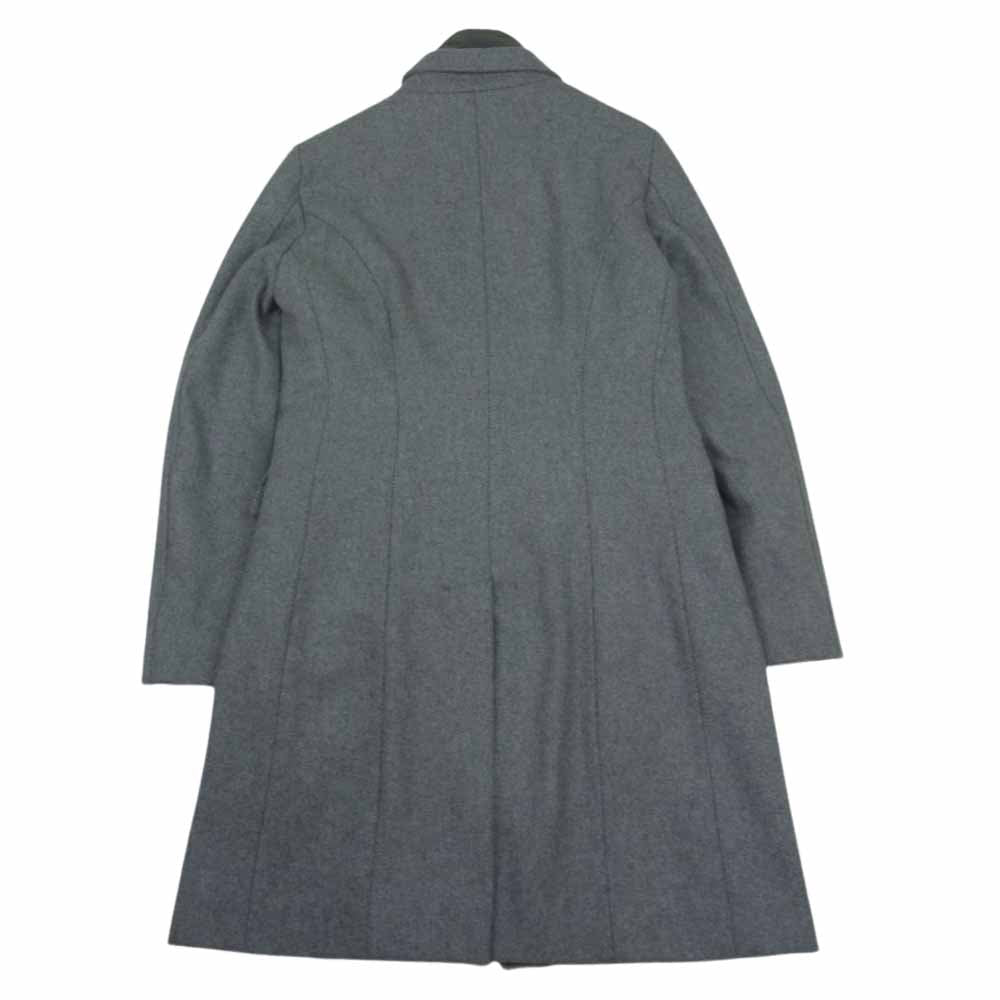 Herno ヘルノ イタリア製 中綿 ウール ジップアップ ロング コート グレー系【中古】