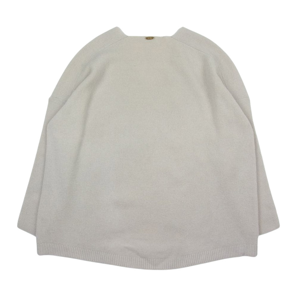 Deuxieme Classe ドゥーズィエムクラス 16AW 16-080-500-4450 MUSE ミューズ BULKY WOOL V Vネック プルオーバー ニット セーター オフホワイト系【中古】