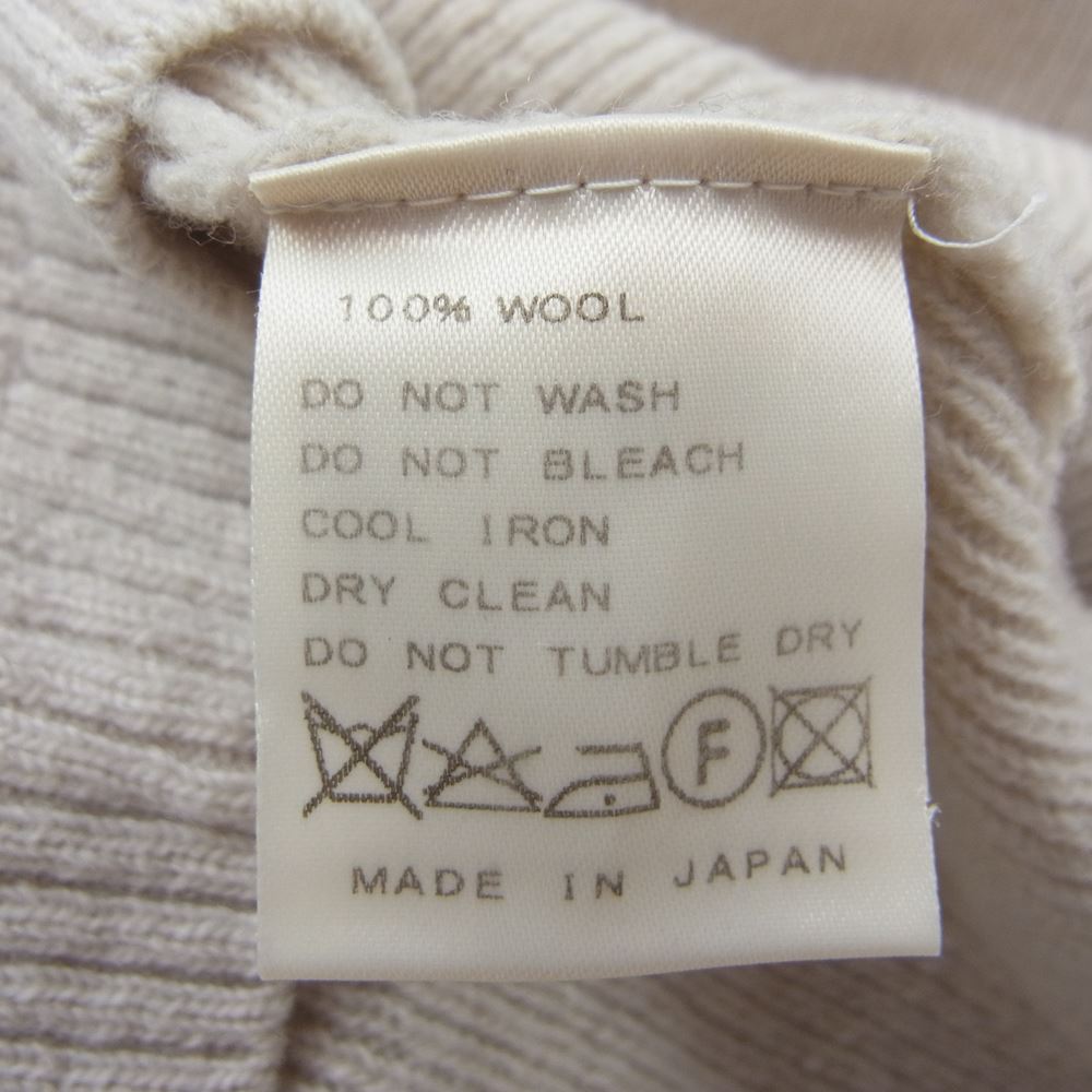 Deuxieme Classe ドゥーズィエムクラス 16AW 16-080-500-4450 MUSE ミューズ BULKY WOOL V Vネック プルオーバー ニット セーター オフホワイト系【中古】