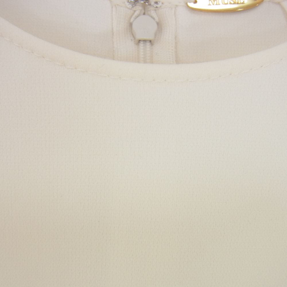 Deuxieme Classe ドゥーズィエムクラス 14-050-500-4050 MUSE ミューズ トリアセジョーゼットプルオーバー カットソー Tシャツ オフホワイト系 サイズ表記無【美品】【中古】