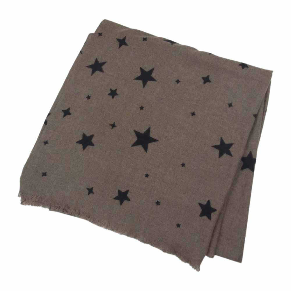 Deuxieme Classe ドゥーズィエムクラス DOUCE GLOIRE ドゥーズグロクール カシミヤ100％ カシミア スター ストール マフラー ブラウン系【美品】【中古】