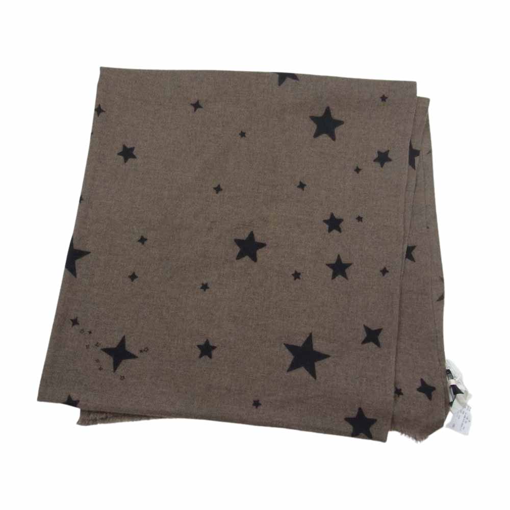 Deuxieme Classe ドゥーズィエムクラス DOUCE GLOIRE ドゥーズグロクール カシミヤ100％ カシミア スター ストール マフラー ブラウン系【美品】【中古】