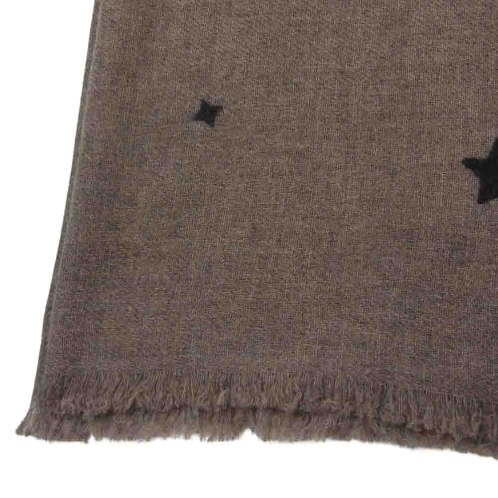 Deuxieme Classe ドゥーズィエムクラス DOUCE GLOIRE ドゥーズグロクール カシミヤ100％ カシミア スター ストール マフラー ブラウン系【美品】【中古】
