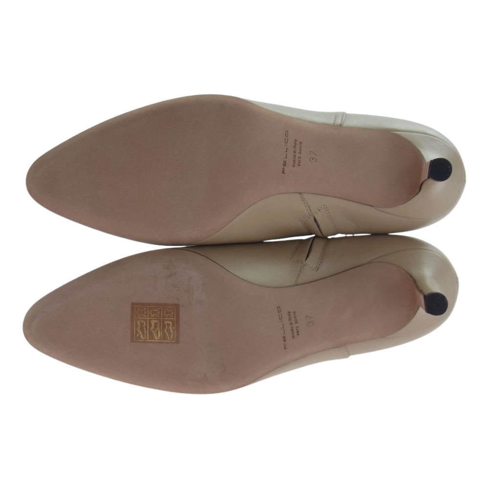 ペリーコ 19-093-923-0031-3-0 7355 METRO ROUND SHORT メトロ ラウンド ショート ヒールブーツ ベージュ系【極上美品】【中古】