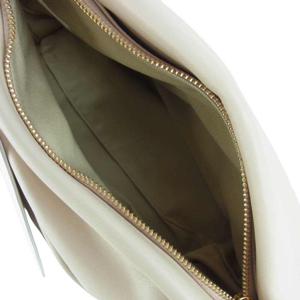 ザ ヴォロン 20-092-510-0029 B20 841 104 GABI CLUTCH BAG カウレザー フリンジ クラッチ セカンド ハンド バッグ ベージュ系【新古品】【未使用】【中古】