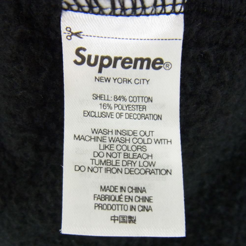 Supreme シュプリーム 23SS × Timberland Hooded Sweat shirt ティンバーランド プルオーバー フーディー スウェット パーカ ブラック系 M【中古】