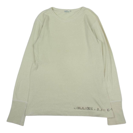 WAREHOUSE ウエアハウス ワッフル サーマル カットソー 長袖 Tシャツ オフホワイト系 38【中古】